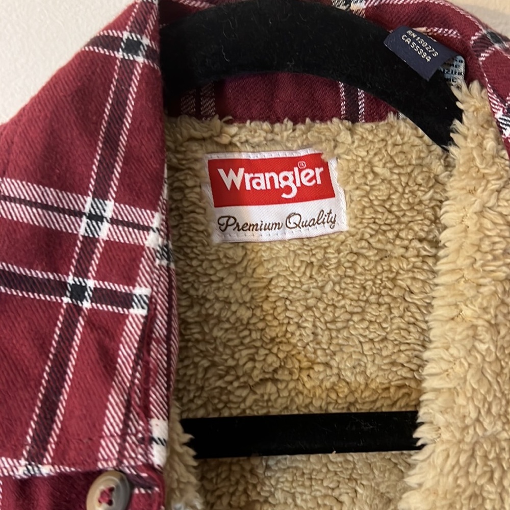 NWOT faux fur lined flannel “shacket” - Picture 2 of 3
